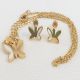JUEGO  CADENA ARETES DE ROSCA