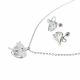 JUEGO  CADENA ARETES DE ROSCA