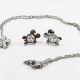 JUEGO NIÑA  CADENA ARETES DE ROSCA