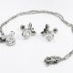 JUEGO NIÑA  CADENA ARETES DE ROSCA