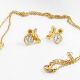 JUEGO NIÑA  CADENA ARETES DE ROSCA