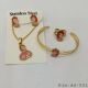 JUEGO  CANDENA ARETES ANILLO PULSEAR