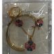 JUEGO  ARETES CADENA PULSERA ANILLO