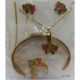 JUEGO  ARETES CADENA PULSERA ANILLO