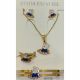 JUEGO  ARETES CADENA PULSERA ANILLO