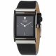 RELOJ CITIZEN CON CORREA NEGRA DE CUERO, CAJA DE ACERO INOXIDABLE, CABALLERO