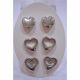 JUEGO DE ARETES  3 PCS