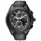RELOJ CITIZEN CON CORREA NEGRA DE SILI, CAJA DE ACERO INOXIDABLE, CABALLERO