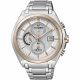 RELOJ CITIZEN CON CORREA PLATEADA DE ACERO INOXIDABLE, CAJA DE ACERO INOXIDABLE, CABALLERO