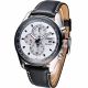 RELOJ CITIZEN CON CORREA NEGRA DE CUERO, CAJA DE ACERO INOXIDABLE, CABALLERO