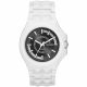 RELOJ DIESEL CON CORREA BLANCA DE SILI, CAJA DE RESINA, CABALLERO