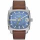RELOJ DIESEL CON CORREA MARRON DE CUERO, CAJA DE ACERO INOXIDABLE, CABALLERO