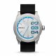 RELOJ DIESEL CON CORREA NEGRA DE CUERO, CAJA DE ACERO INOXIDABLE, CABALLERO