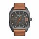 RELOJ DIESEL CON CORREA MARRON DE CUERO, CAJA DE ACERO INOXIDABLE, CABALLERO
