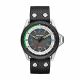 RELOJ DIESEL CON CORREA NEGRA DE CUERO, CAJA DE ACERO INOXIDABLE, CABALLERO