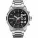 RELOJ DIESEL CON CORREA PLATEADA DE ACERO INOXIDABLE, CAJA DE ACERO INOXIDABLE, CABALLERO
