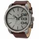 RELOJ DIESEL CON CORREA MARRON DE CUERO, CAJA DE ACERO INOXIDABLE, CABALLERO