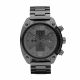 RELOJ DIESEL CON CORREA NEGRA DE ACERO INOXIDABLE, CAJA DE ACERO INOXIDABLE, CABALLERO