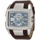 RELOJ DIESEL CON CORREA MARRON DE CUERO, CAJA DE ACERO INOXIDABLE, CABALLERO