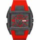 RELOJ DIESEL CON CORREA ROJA DE SILI, CAJA DE ACERO INOXIDABLE, CABALLERO