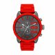 RELOJ DIESEL CON CORREA ROJA DE ACERO INOXIDABLE, CAJA DE ACERO INOXIDABLE, CABALLERO
