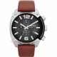 RELOJ DIESEL CON CORREA MARRON DE CUERO, CAJA DE ACERO INOXIDABLE, CABALLERO