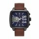 RELOJ DIESEL CON CORREA MARRON DE CUERO, CAJA DE ACERO INOXIDABLE, CABALLERO