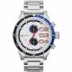 RELOJ DIESEL CON CORREA PLATEADA DE ACERO INOXIDABLE, CAJA DE ACERO INOXIDABLE, CABALLERO