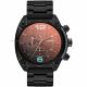 RELOJ DIESEL CON CORREA NEGRA DE ACERO INOXIDABLE, CAJA DE ACERO INOXIDABLE, CABALLERO