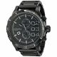 RELOJ DIESEL CON CORREA NEGRA DE ACERO INOXIDABLE, CAJA DE ACERO INOXIDABLE, CABALLERO