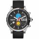RELOJ DIESEL CON CORREA NEGRA DE CUERO, CAJA DE ACERO INOXIDABLE, CABALLERO