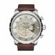 RELOJ DIESEL CON CORREA MARRON DE CUERO, CAJA DE ACERO INOXIDABLE, CABALLERO