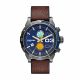RELOJ DIESEL CON CORREA MARRON DE CUERO, CAJA DE ACERO INOXIDABLE, CABALLERO
