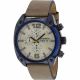 RELOJ DIESEL CON CORREA BEIGE DE CUERO, CAJA DE ACERO INOXIDABLE, CABALLERO