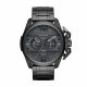 RELOJ DIESEL CON CORREA NEGRA DE ACERO INOXIDABLE, CAJA DE ACERO INOXIDABLE, CABALLERO