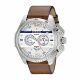 RELOJ DIESEL CON CORREA MARRON DE CUERO, CAJA DE ACERO INOXIDABLE, CABALLERO