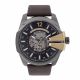 RELOJ DIESEL CON CORREA MARRON DE CUERO, CAJA DE ACERO INOXIDABLE, CABALLERO