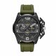 RELOJ DIESEL CON CORREA VERDE DE SILI, CAJA DE ACERO INOXIDABLE, CABALLERO