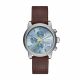 RELOJ DIESEL CON CORREA MARRON DE CUERO, CAJA DE ACERO INOXIDABLE, DAMA