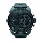 RELOJ DIESEL CON CORREA NEGRA DE CUERO, CAJA DE ACERO INOXIDABLE, CABALLERO