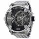 RELOJ DIESEL CON CORREA PLATEADA DE ACERO INOXIDABLE, CAJA DE ACERO INOXIDABLE, CABALLERO