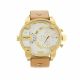 RELOJ DIESEL CON CORREA MARRON DE CUERO, CAJA DE ACERO INOXIDABLE, CABALLERO