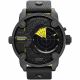 RELOJ DIESEL CON CORREA NEGRA DE CUERO, CAJA DE ACERO INOXIDABLE, CABALLERO