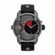 RELOJ DIESEL CON CORREA NEGRA DE CUERO, CAJA DE ACERO INOXIDABLE, CABALLERO