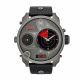 RELOJ DIESEL CON CORREA NEGRA DE CUERO, CAJA DE ACERO INOXIDABLE, CABALLERO