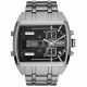 RELOJ DIESEL CON CORREA PLATEADA DE ACERO INOXIDABLE, CAJA DE ACERO INOXIDABLE, CABALLERO