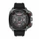 RELOJ DIESEL CON CORREA NEGRA DE SILI, CAJA DE ACERO INOXIDABLE, CABALLERO