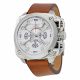 RELOJ DIESEL CON CORREA MARRON DE CUERO, CAJA DE ACERO INOXIDABLE, CABALLERO