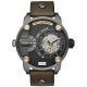 RELOJ DIESEL CON CORREA MARRON DE CUERO, CAJA DE ACERO INOXIDABLE, CABALLERO