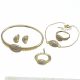 JUEGO  ARETES DIJE PULSERA ANILLO